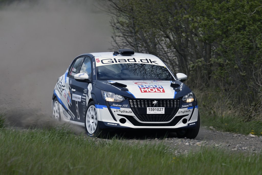 Jacob Madsen har ved KOMO RallyShow fået Arly Larsen i co-driver-sædet
(Foto: Flemming Jensen)